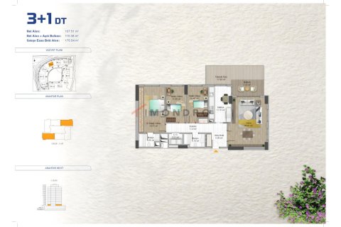 آپارتمان در Bagcilar،  Istanbul ، ترکیه 3 خوابه ، 161 متر مربع.  شماره 215566 - 9
