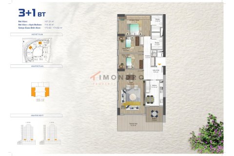 آپارتمان در Bagcilar،  Istanbul ، ترکیه 2 خوابه ، 98 متر مربع.  شماره 215565 - 8