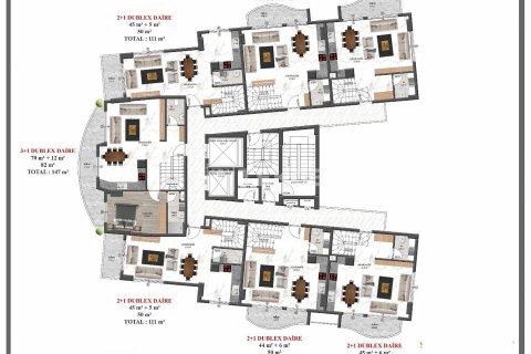 Daire  2+1  Alanya, Antalya, Türkiye №63755 - 29