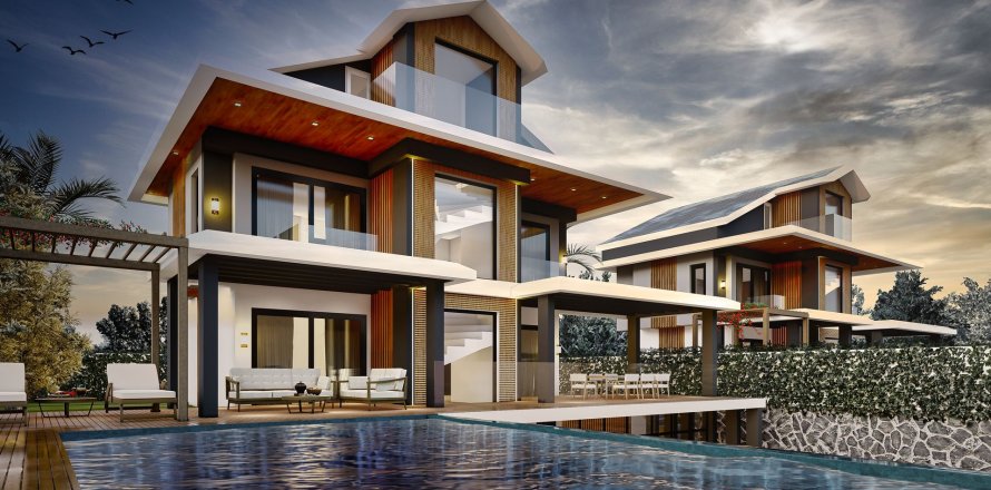 4+1 Villa  i Oludeniz, Mugla, Tyrkiet Nr. 213247