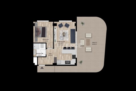 1+1 Wohnung in Aksu, Antalya, Türkei Nr. 213271 - 24