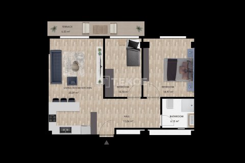 1+1 Wohnung  in Aksu, Antalya, Türkei Nr. 213271 - 28