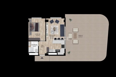 Продажа квартиры  в Аксу, Анталье, Турция 1+1, 66м2, №213272 – фото 25