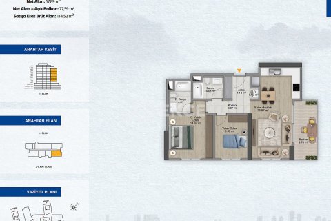 Apartment for sale  in Istanbul, Turkey, 4 bedrooms, 254m2, No. 216970 – photo 21