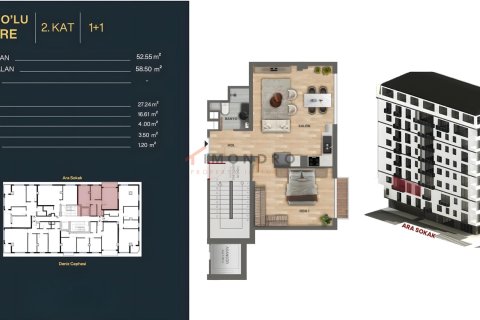 Apartment for sale  in Besiktas, Istanbul, Turkey, 1 bedroom, 70m2, No. 221258 – photo 26