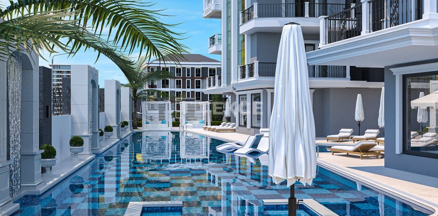 2+1 Lejlighed  i Alanya, Antalya, Tyrkiet Nr. 44292