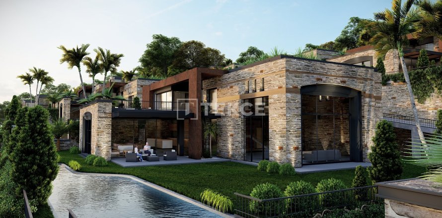 6+2 Villa  i Bodrum, Mugla, Tyrkiet Nr. 212312