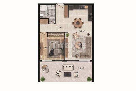 Продажа квартиры  в Искеле, Северный Кипр студия, 66м2, №213302 – фото 29