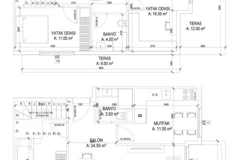 3+1 Leilighet i Yekta Ada Life Residence, Mahmutlar, Antalya, Tyrkia Nr. 226353