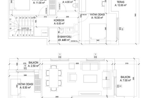 3+1 Lejlighed i Yekta Ada Life Residence, Mahmutlar, Antalya, Tyrkiet Nr. 226352