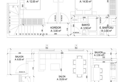 2+1 Lejlighed i Yekta Ada Life Residence, Mahmutlar, Antalya, Tyrkiet Nr. 226351