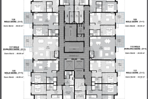 Продажа квартиры  в Махмутларе, Анталье, Турция 1+1, 49м2, №31931 – фото 25