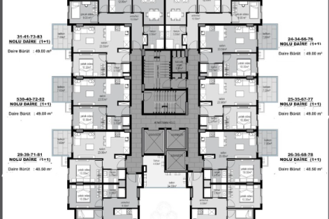 Продажа квартиры  в Махмутларе, Анталье, Турция 1+1, 49м2, №31931 – фото 23