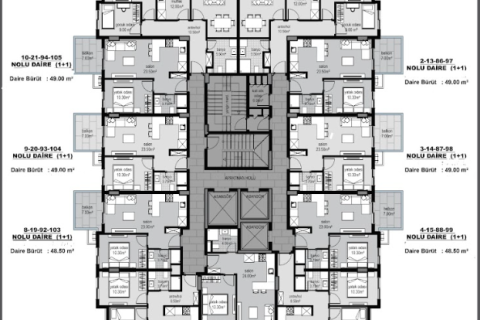 Продажа квартиры  в Махмутларе, Анталье, Турция 1+1, 49м2, №31931 – фото 22
