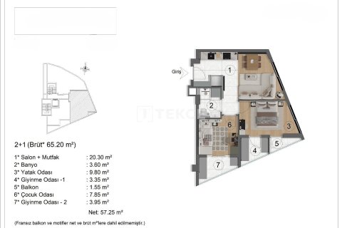 Apartment for sale  in Antalya, Turkey, 2 bedrooms, 100m2, No. 224382 – photo 16