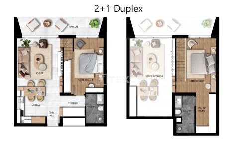 3+1 Leilighet  i Iskele,  Nr. 212595 - 18
