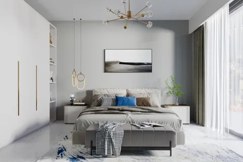 آپارتمان در  Alanya ، ترکیه 1 خوابه ، 57 متر مربع.  شماره 223684 - 2