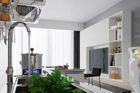 آپارتمان در  Alanya ، ترکیه 1 خوابه ، 57 متر مربع.  شماره 223684 - 15