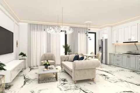 آپارتمان در  Alanya ، ترکیه 1 خوابه ، 52 متر مربع.  شماره 223680 - 8