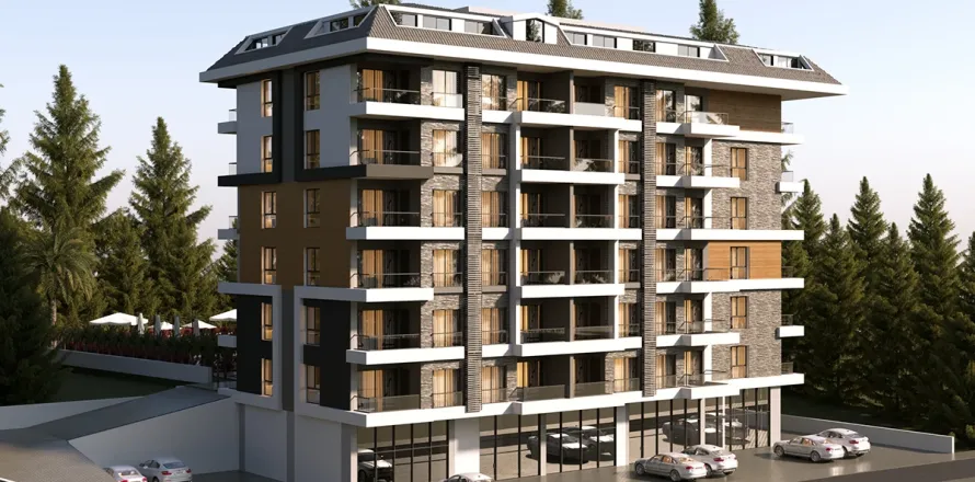 آپارتمان در  Alanya ، ترکیه 1 خوابه ، 62 متر مربع.  شماره 223682