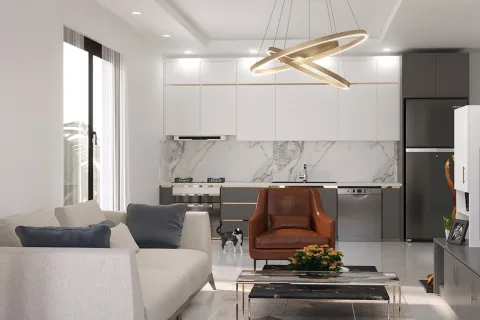 آپارتمان در  Alanya ، ترکیه 1 خوابه ، 62 متر مربع.  شماره 223682 - 3