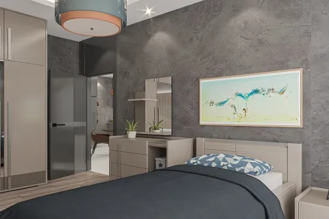 1+1 Lejlighed  i Alanya, Antalya, Tyrkiet Nr. 223683 - 2