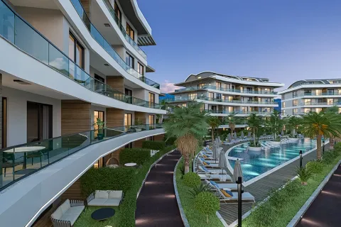 1+1 Lejlighed  i Alanya, Antalya, Tyrkiet Nr. 223683 - 1