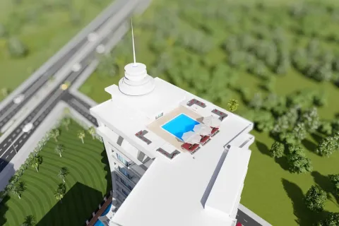 آپارتمان در  Mahmutlar ، ترکیه 1 خوابه ، 50 متر مربع.  شماره 219687 - 12