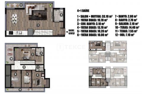 Продажа квартиры  в Анталье, Турция 2+1, 96м2, №211381 – фото 27