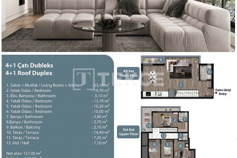 Продажа квартиры  в Анталье, Турция 2+1, 96м2, №211381 – фото 25