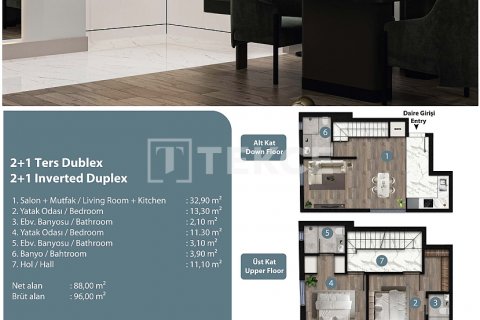 Продажа квартиры  в Анталье, Турция 2+1, 96м2, №211381 – фото 24