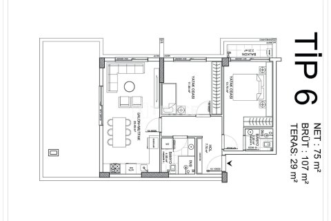 Продажа квартиры  в Аксу, Анталье, Турция 3+1, 158м2, №221618 – фото 16