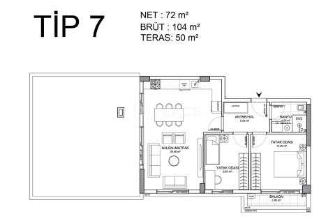 Daire  2+1  Aksu, Antalya, Türkiye №221617 - 17
