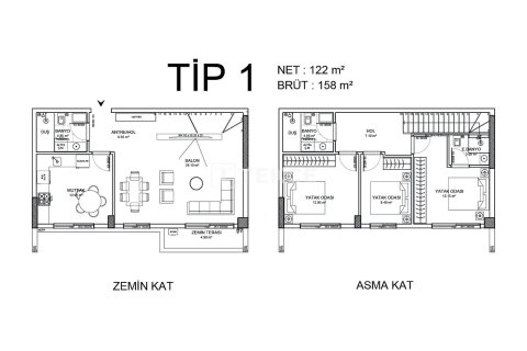 Daire  2+1  Aksu, Antalya, Türkiye №221616 - 11