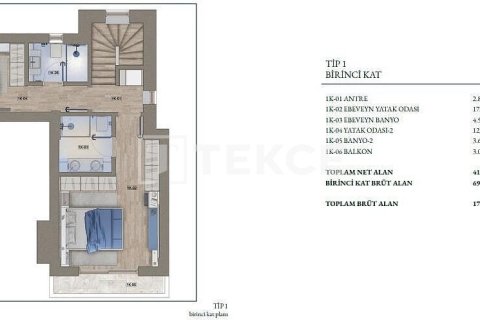 ویلا در  Bodrum ، ترکیه 3 خوابه ، 180 متر مربع.  شماره 221620 - 17