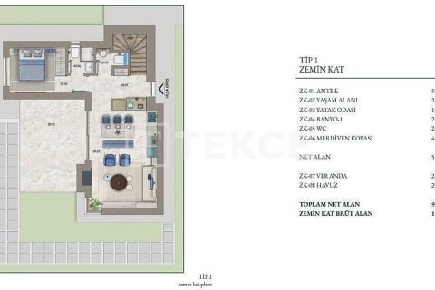 ویلا در  Bodrum ، ترکیه 4 خوابه ، 210 متر مربع.  شماره 221621 - 16