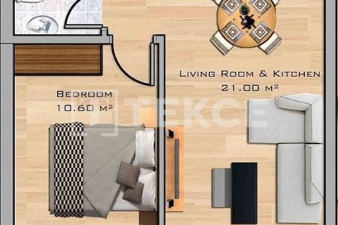 Apartment for sale in Girne, Northern Cyprus, 1 bedroom, 50m2, No. 214833 – photo 19