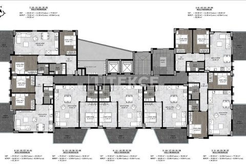 3+1 Takvåning  i Alanya, Antalya, Turkiet Nr. 214996 - 9