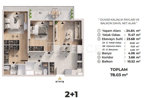 2+1 Wohnung  in Ankara, Türkei Nr. 232295 - 15