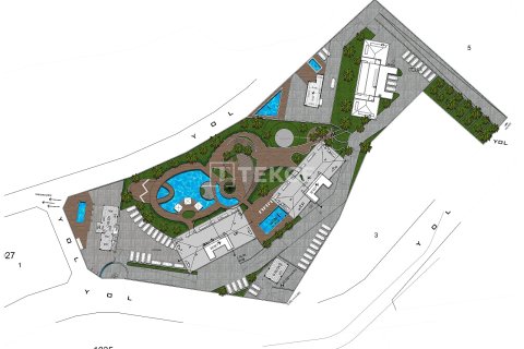 آپارتمان در Alanya ، ترکیه 1 خوابه ، 80 متر مربع. شماره 44274 - 26