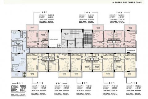 1+1 Lejlighed  i Alanya, Antalya, Tyrkiet Nr. 44318 - 15