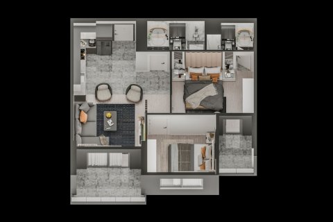 Продажа квартиры  в Мерсине, Турция 2 комн., 45м2, №227898 – фото 9