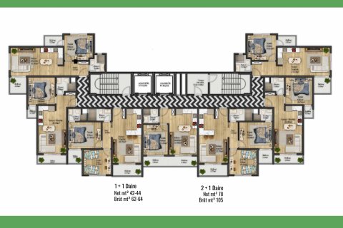 Продажа квартиры  в Мерсине, Турция 2 комн., 45м2, №227898 – фото 8