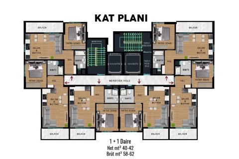 Продажа квартиры  в Томюке, Мерсине, Турция 2 комн., 58м2, №227897 – фото 10