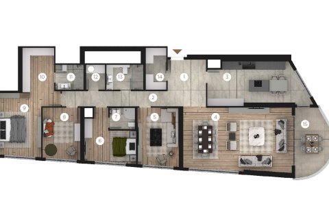 Продажа квартиры  в Анкаре, Турция 4 комн., 184м2, №227865 – фото 27