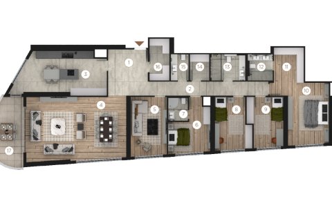 Продажа квартиры  в Анкаре, Турция 4 комн., 184м2, №227865 – фото 28