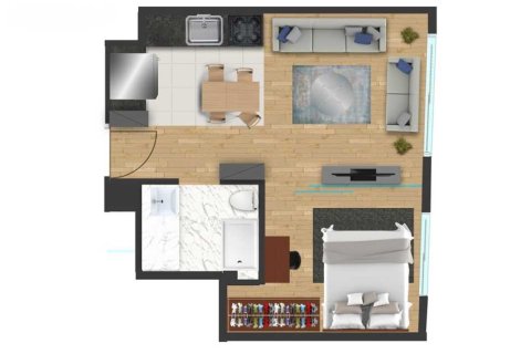Apartment for sale in Istanbul, Turkey, 1 bedroom, 57m2, No. 233962 – photo 10