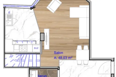 3+1 Leilighet i Mugla, Tyrkia Nr. 220305 - 15