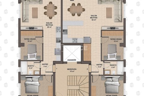 3+1 Leilighet  i Antalya, Tyrkia Nr. 223167 - 15