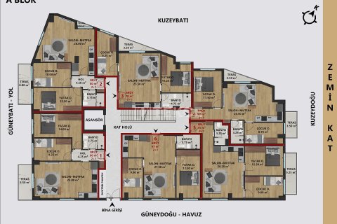 Dubleks daire  3+1  Antalya, Türkiye №223169 - 6